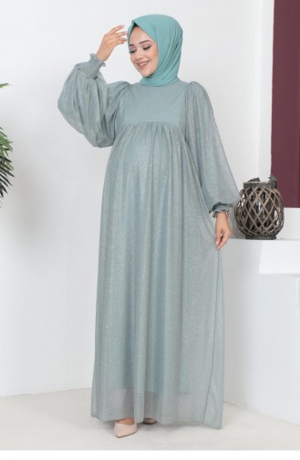 Minzengrün Hijab-Abendkleider 14649