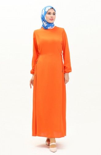 فستان بربطة نسيج آيروبين 2001-06 برتقالي 2001-06 | Sefamerve