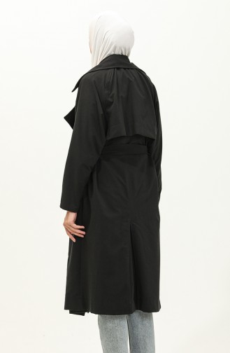 Black Trench Coats Models 24Y9030-04