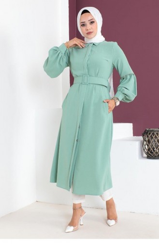 Çağla Yeşili Tunik Modelleri ve Fiyatları-Tesettür Giyim-Sefamerve