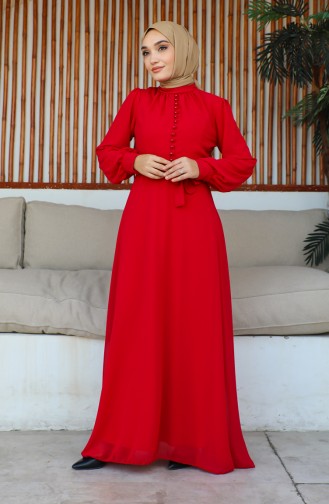 Kırmızı Abiye Modelleri ve Fiyatları - Tesettür Giyim - Sefamerve
