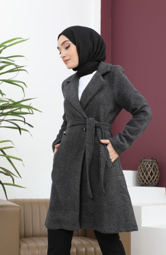 Buttoned Stash Coat Anthracite 19162 14908