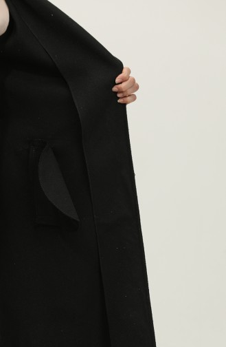 Double Breasted Collar Cachet Cape 5503-01 Black 5503-01