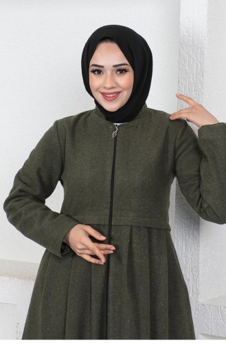 0024Sgs Casquette Hijab Plissée Kaki 5830