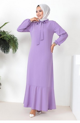 0294Sgs Robe Modèle Hijab Lilas 8280