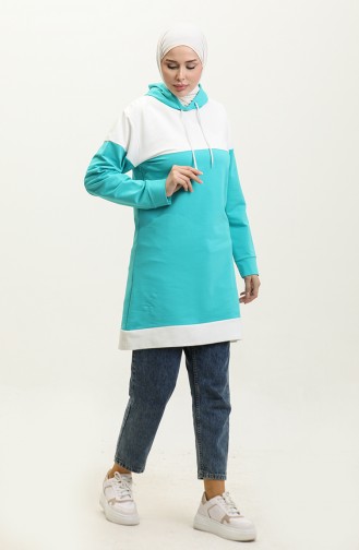 Hooded Sweatshirt 23116-01 Turquoise 23116-01