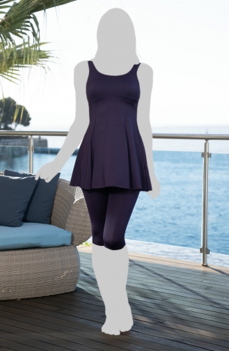 Tights Dress Swimsuit 22600E-02 Purple 22600E-02