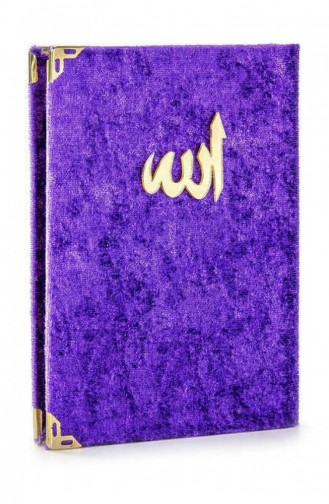 20 Pieces Economical Velvet Covered Yasin Book Bag Size Purple Color Religious Gift 4897654300400 4897654300400