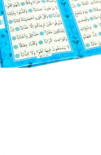 Book Of Yasin Bag Size 80 Pages Cardboard Box With Rosary Blue Color Mevlid Gift 4897654302093 4897654302093