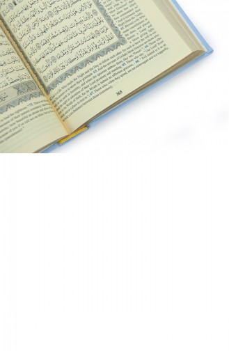 İngilizce Mealli Kuranı Kerim The Holy Quran Arabic English Hafız Boy Mavi 4897654302540