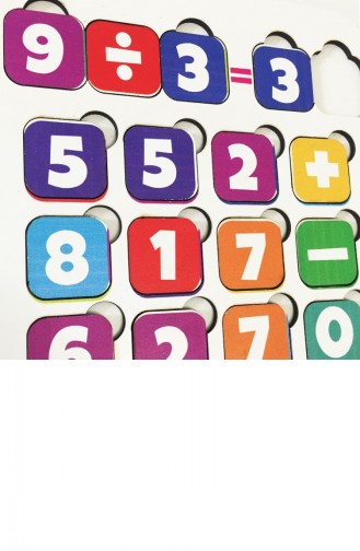 Calculatrice Puzzle Quatre Opérations Puzzle En Bois Jouet éducatif Aide à L`éducation Jouet Pour Les 4 Ans Et Plus 4897654305987 4897654305987