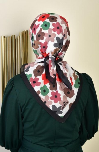 Blossom Zachte Katoenen Sjaal Met Patroon Zwart Blossomsoft00 001 00_001