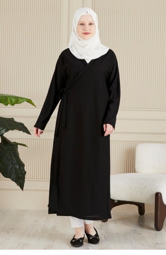 Abaya Damen-Hijab-Kleid In Großen Größen 8959 Schwarz 8959.siyah