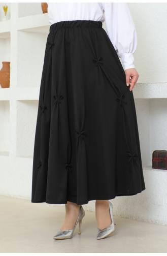 Bow Detailed Bell Skirt Brc1507 1507-04 Black 1507-04