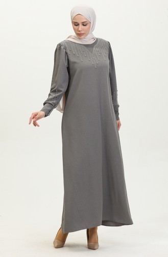 Stone Printed Dress 0406-03 Gray 0406-03
