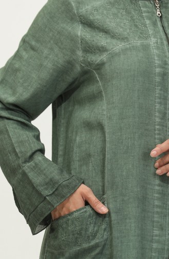Şile Cloth Authentic Abaya 8877-03 Khaki 8877-03