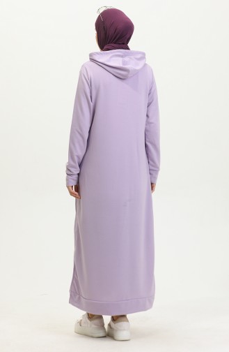 Two Thread Hooded Sports Dress 0190-18 Light Lilac 0190-18