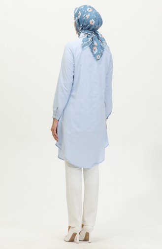 Buttoned Tunic 6122-07 Blue 6122-07
