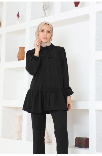 Double Suit With Frilly Skirt Brc1316 1316-06 Black 1316-06
