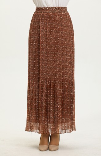 Pleated Skirt 0139-04 Cinnamon Color white 0139-04