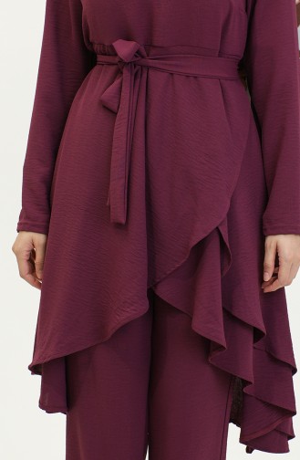 Costume Hijab Aerobin Coupe Asymétrique Brc1311 1311-02 Violet 1311-02