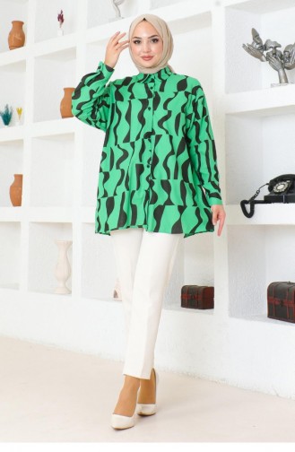 Patterned Tunic Green 6107 15248