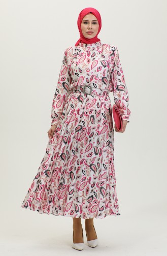 Large Size Patterned Suit Pink Tk212 1032