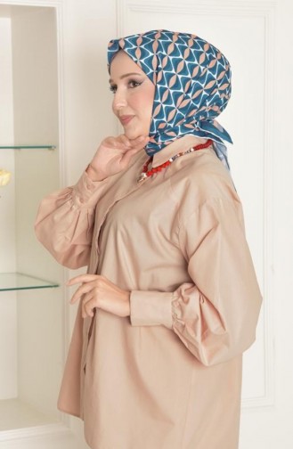 Badem Soft Cotton Patterned Scarf Petrol Badem00 095 00_095