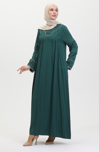 Robe Belmando Grande Taille à Passepoil 25Y9053-02 Vert Emeraude 25Y9053-02