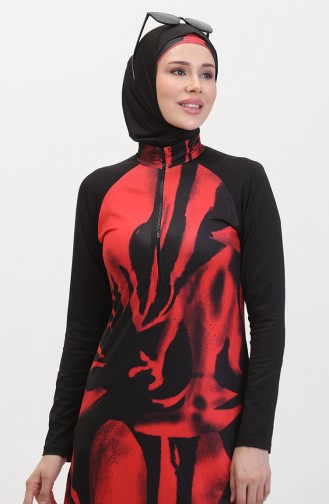 Hijab-Badeanzug 24615-01 Schwarz 24615-01