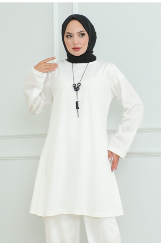 Simple Stylish Double Suit 107-03 White 107-03