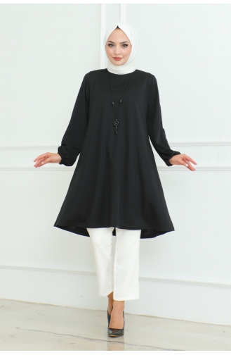 Simple Stylish Tunic 601-06 Black 601-06