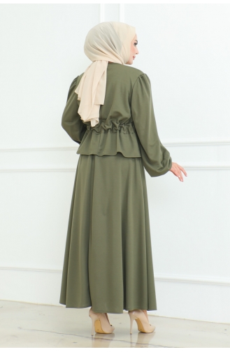 Hijab-Anzug Mit Rock 2088-05 Khaki 2088-05