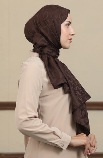 Jacquard Shawl 90171-12 Brown 90171-12