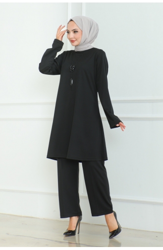 Oversize Two Piece Suit 0093-01 Black 0093-01