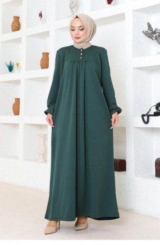 2085Mg Robe Hijab Sports Dress Emerald Green 17148