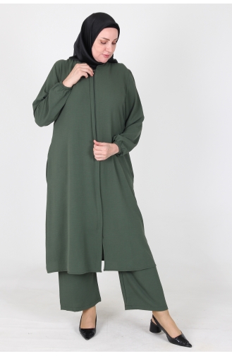 Ensemble Deux Pièces Pantalon Casquette 2609-05 Vert Foncé Ayrobin 2609-05