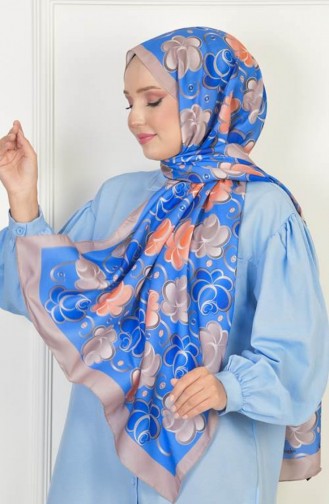 Rose Soft Cotton Patterned Shawl Stone Rosesoft00 019 00_019