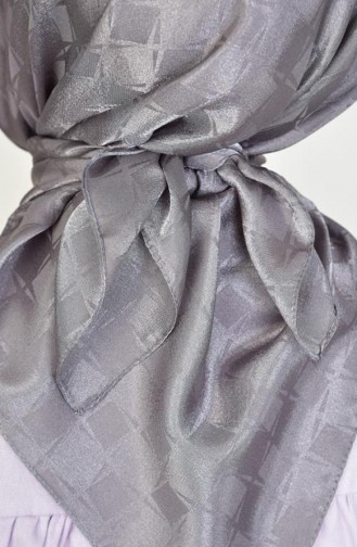 Platinum Checkerboard Pattern Scarf Anthracite Platinum00 020 00_020