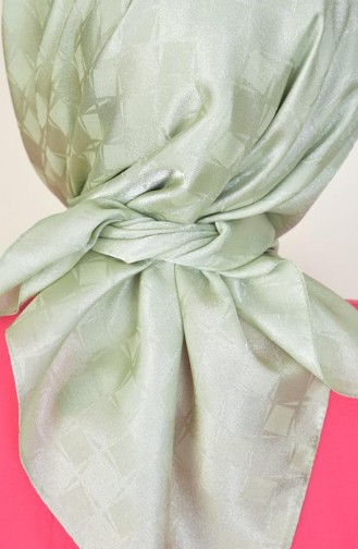 Platinum Checkerboard Pattern Scarf Mint Green Platinum00 262 00_262