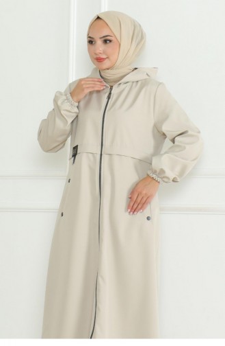 Wapenschild Trenchcoat Met Ritssluiting Beige 19217 15296