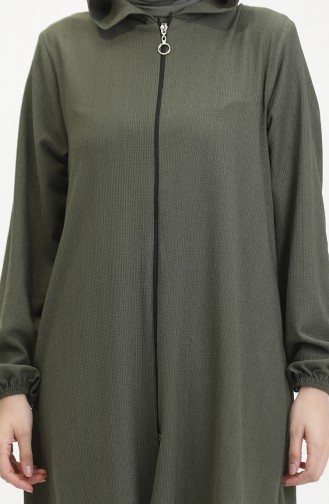 Bürümcük Stoffumhang Mit Reißverschluss 1044-04 Khaki 1044-04