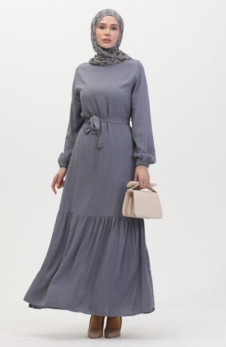 Belted Dress 0512-05 Anthracite 0512-05