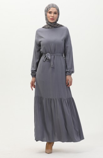 Belted Dress 0512-05 Anthracite 0512-05