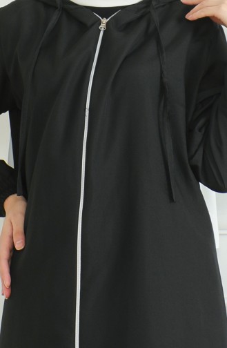 Hijab-badpak Met Capuchon 0507-01 Zwart 0507-01