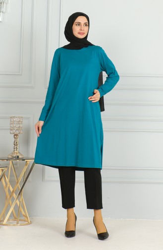 Slit Long Tunic 9141-04 Oil 9141-04