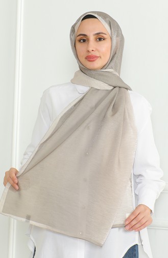 Karaca Gradient Glitter Shawl 81059-09 Khaki Beige 81059-09