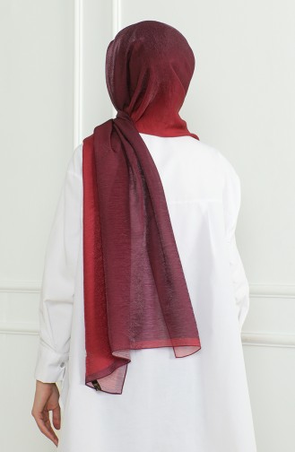 Karaca Châle Chatoyant Dégradé 81059-19 Rouge Claret 81059-19