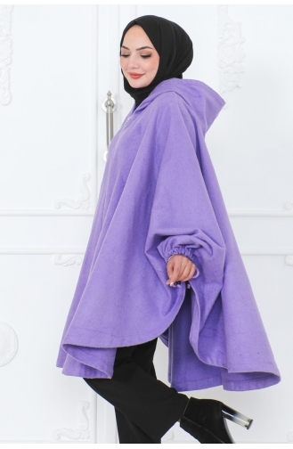 Poncho A Capuche 0505-01 Lilas 0505-01