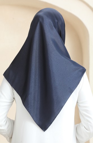 Plain Crystal Scarf 70252-07 Navy Blue 70252-07